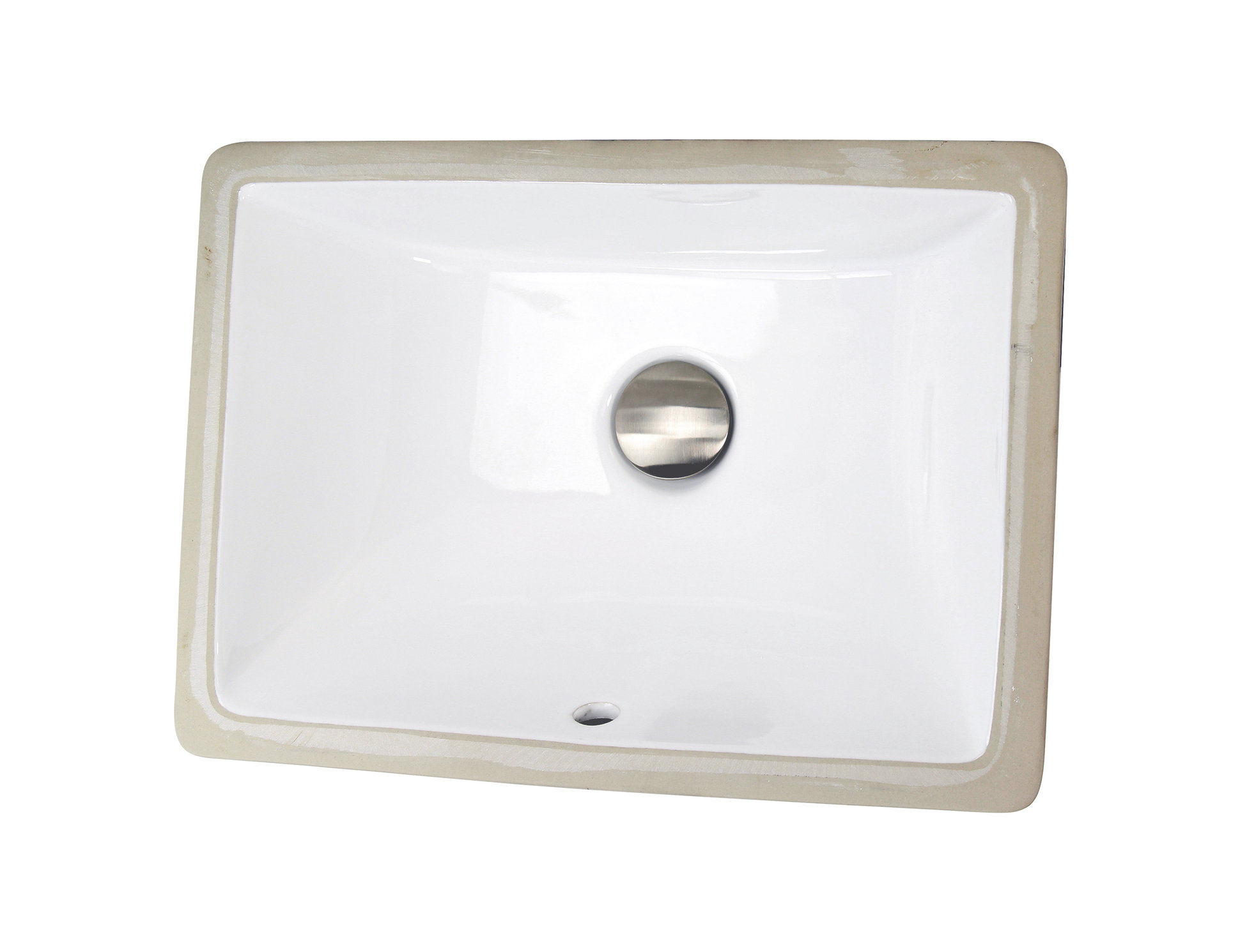 Nantucket Sinks 16"x11" Undermount Ceramic Sink, White