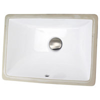 Nantucket Sinks 16"x11" Undermount Ceramic Sink, White