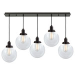 Innovations Lighting - Beacon Linear Pendant, Oil Rubbed Bronze - The bare bones of industrial style at its finest. This simple bare bulb pendant can be artfully hung with its varying cord lengths and provided hooks to set a hand crafted tone in any room.  Single to multi-light options in custom cord lengths available.