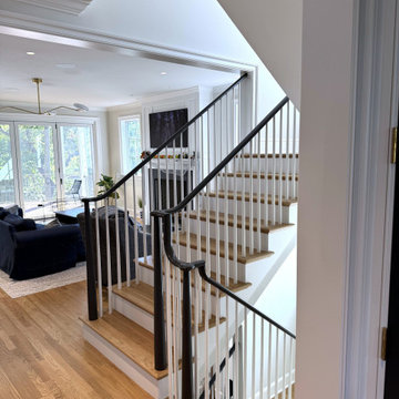 Project #142 | Transitional Staircase with Over-the-Post Balustrade