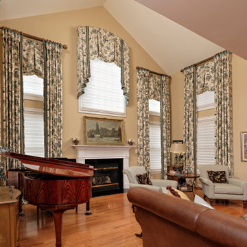 Award Winning Great Room Custom Window Treatment