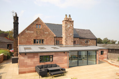 Inspiration for a modern house exterior in Cheshire.