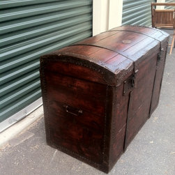 Vintage Wood Trunk-1800s - Products