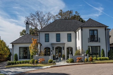 Example of a transitional exterior home design in Other