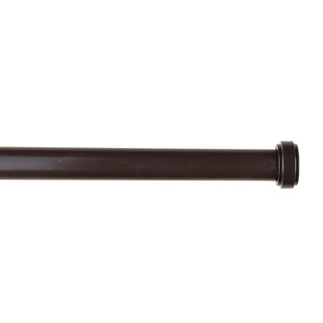 5/8" Bouchon Adjustable Curtain Rod, 84"-120", Bronze