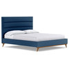 Apt2B Cooper Upholstered Bed, Blueberry, Queen