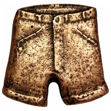 Shorts Cabinet Knob, Antique Copper