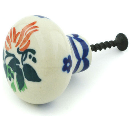 Polmedia Polish Pottery 1" Stoneware Drawer Pull Knob