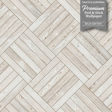 GW7091 Diagonal Wooden Pattern Peel&Stick Wallpaper Roll 20.5in W x 18ft L