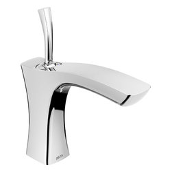 Delta Tesla&reg; Single Hole - Single Handle-4&Prime; plate - Bathroom Sink Faucets