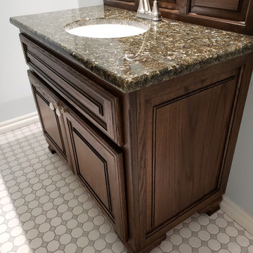 vintage guest bath remodel