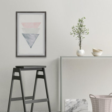 "Triple Cones" Framed Painting Print