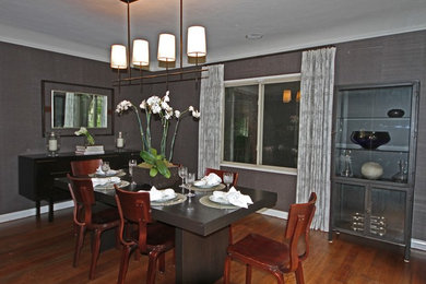 Inspiration for a modern dining room remodel in Los Angeles