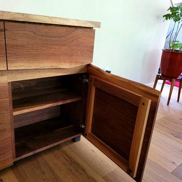 Live Edge Walnut Front Sideboard