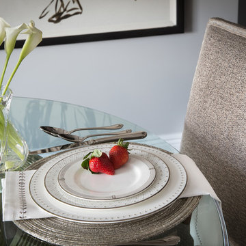 Upper East Side Transitional Apartment: Dining Room