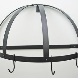 Pot Rack Half Dome without Grid - Black-Black - Products