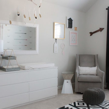 Modern Aztec Baby Girl Nursery