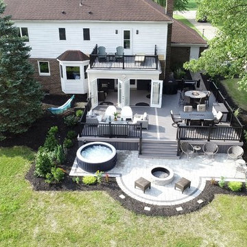 3 Season Room, Rooftop Deck, Azek Deck and Unilock Paver Patio