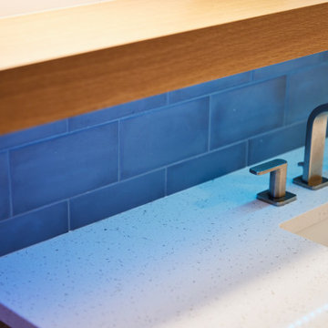 Fresh & Funky Double Bathroom Remodel