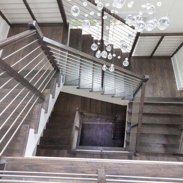 Project #50 | Geometric Staircase with Contrasting Tones