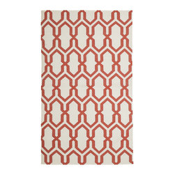 Jali Orange by The  Rug Company - Area Rugs