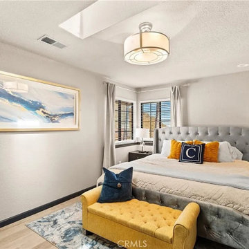 Luxurious Master Bedroom with Tufted Bed