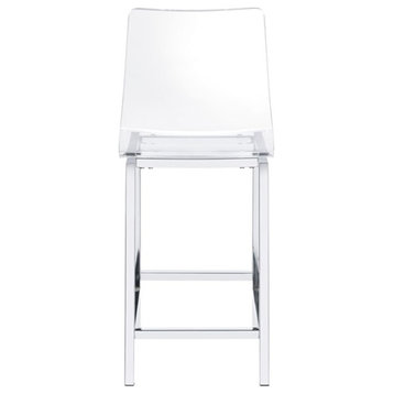 Picket House Furnishings Crystal Bar Stool Set in Clear