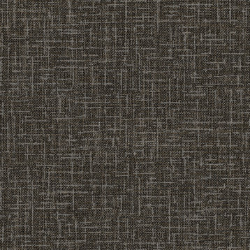 Modern Textured Wallpaper, Mat Interwoven Pattern, Black Gold Metallic, 1 Roll