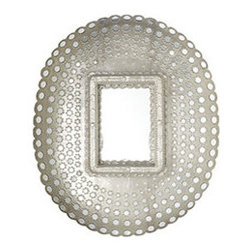 ANTIQUED PEACOCK MIRROR - Products