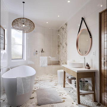 African Lodge bathroom.