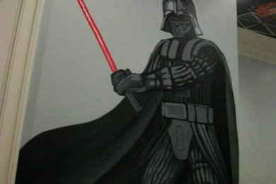 Star Wars mural