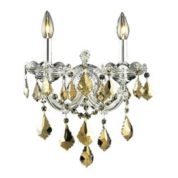 Elegant Lighting - Elegant Lighting 2800W2C-GT/SS Wall Sconce Maria Theresa - Ceiling Lighting
