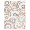 Safavieh Cabana Cbn382F Floral Country Rug, Gray and Ivory, 4'5"x6'5"