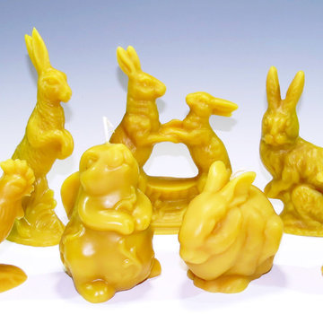 Beeswax Rabbit Ornaments