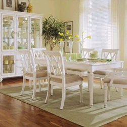 American Drew 920-760-SET Camden White - Leg Dining Table Set Camden - Light - Dining Tables
