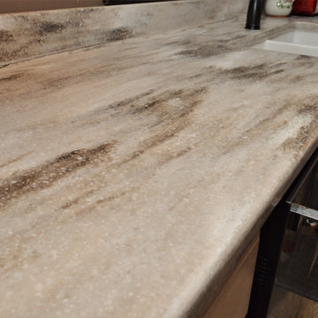 Cottonwood Maple Galley Kitchen. Haas Lifestyle Collection