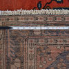 Handmade Rust Red Old Persian Hamadan Oriental Rug, 4'4"x6'6"