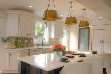 Kitchen - transitional kitchen idea in New York