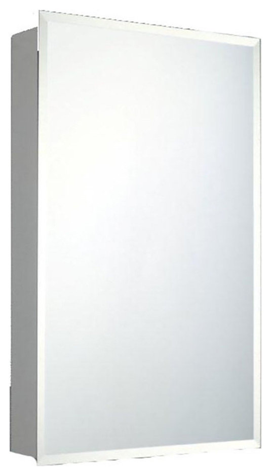 Residential Series Medicine Cabinet, 16"x26", Beveled Edge, Surface Mounted