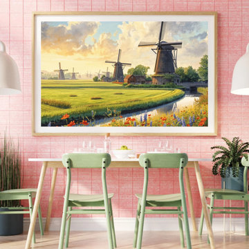 Professional Grade Organic Pop Art Canvas for Executive Office Interiors