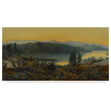 "Windermere 1863 " by John Atkinson Grimshaw, Canvas Art