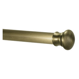 Trinity Genuine Wrought Iron Drapery Rod Antique Brass