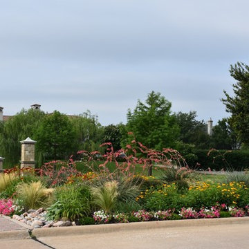 Colorful HOA Entrance Beds