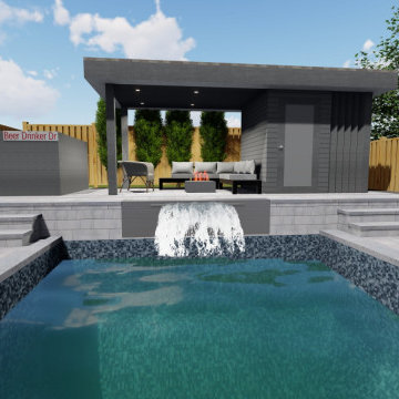 2022 Design Gallery - 3D Renderings for Outdoor Pool