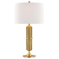 Tompkins 1-Light Table Lamp, Aged Brass