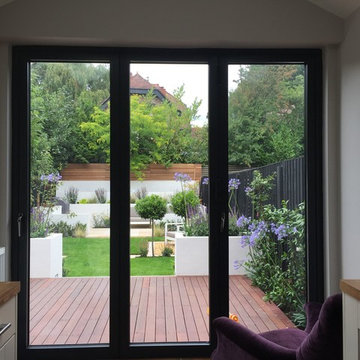 Small Urban Contemporary Garden in Manchester