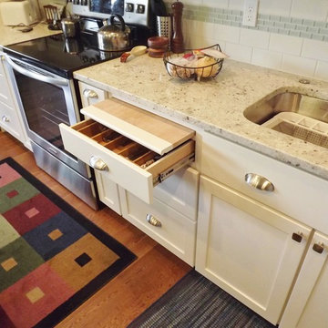 White Shaker Kitchen with a Beach Feel - Camano Island