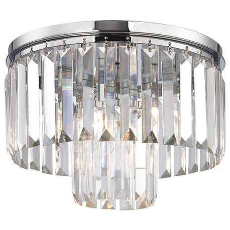 Elk Lighting Palacial 1-Light Pendant, Polished Chrome