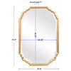 32" Traditional Gold Ornate Mirror