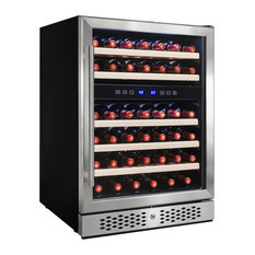 50 Most Por Beer And Wine Refrigerators For 2019 Houzz Akdy 46 Bottles Dual Zone Built In Compressor Freestanding Wine Cooler Chiller